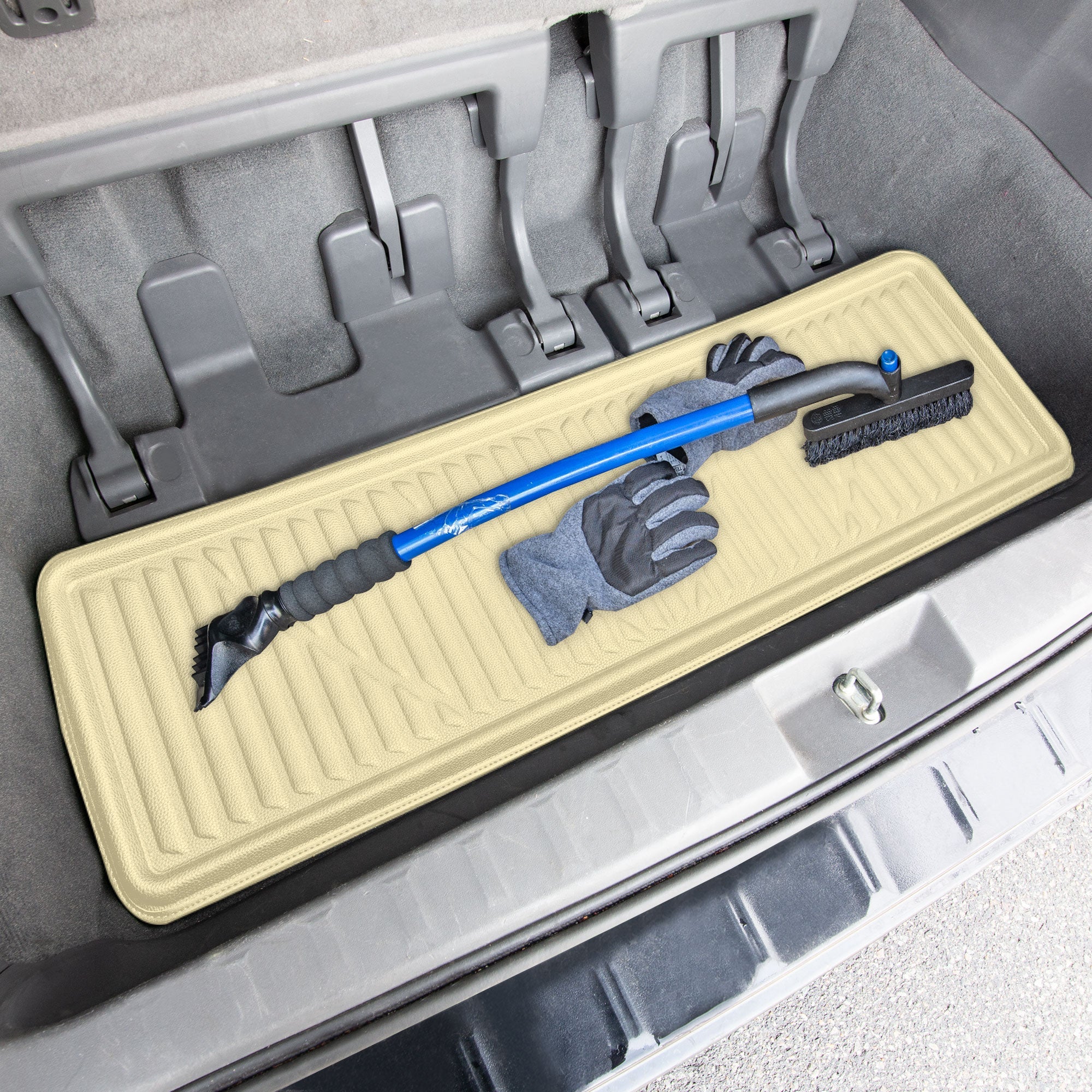 2011 – 2020 Toyota Sienna Faux Leather Custom Fit trunk Mats - Beige