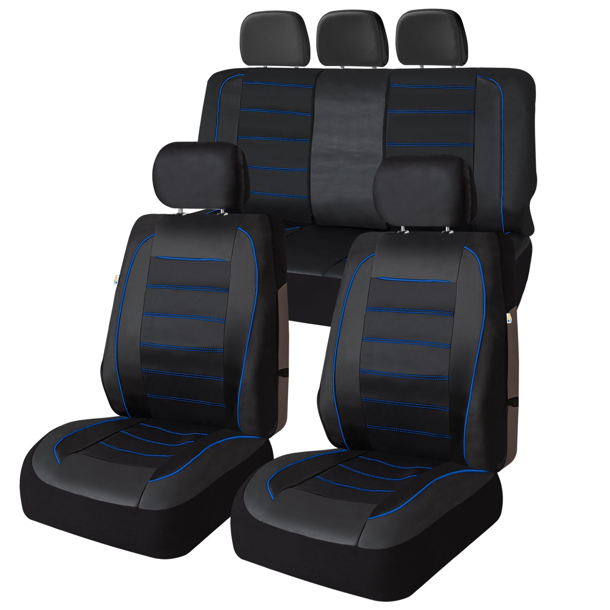 Premier Leatherette Seat Covers - Full Set - Blue
