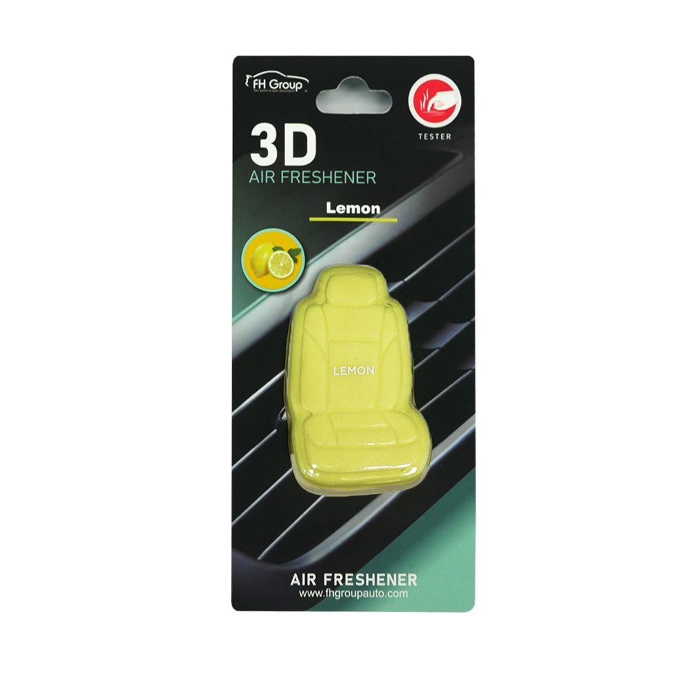 Clip On 3D Air Freshener - 5PK Yellow