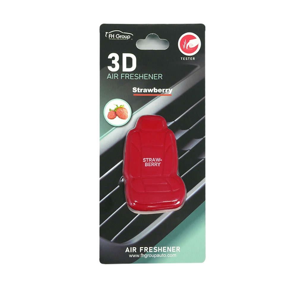 Clip On 3D Air Freshener- 3PK Red