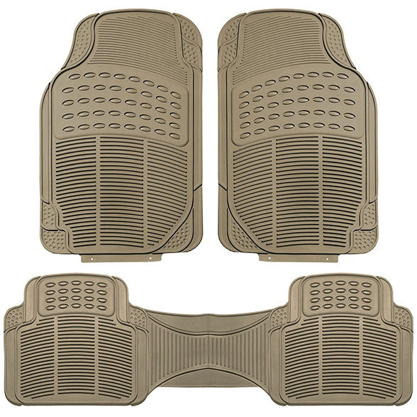 High Quality ClimaProof Trimmable Non-Slip Vinyl Floor Mats - Full Set Beige