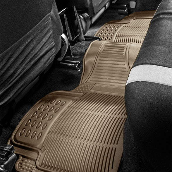 High Quality ClimaProof Trimmable Non-Slip Vinyl Floor Mats - Full Set Beige