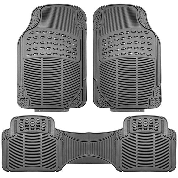 High Quality ClimaProof Trimmable Non-Slip Vinyl Floor Mats - Full Set Gray