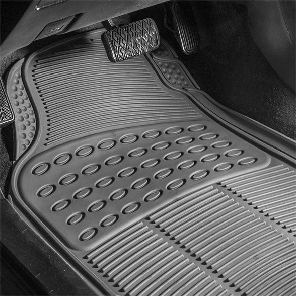 High Quality ClimaProof Trimmable Non-Slip Vinyl Floor Mats - Full Set Gray