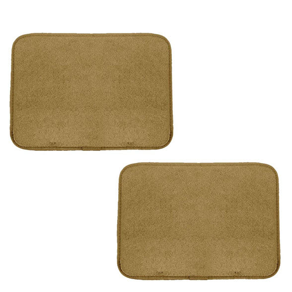 Non-Slip Carpet Floor Mats with Heel Pad - Full Set Beige