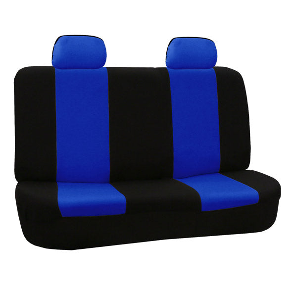 Flat Cloth Seat Covers - Rear Blue