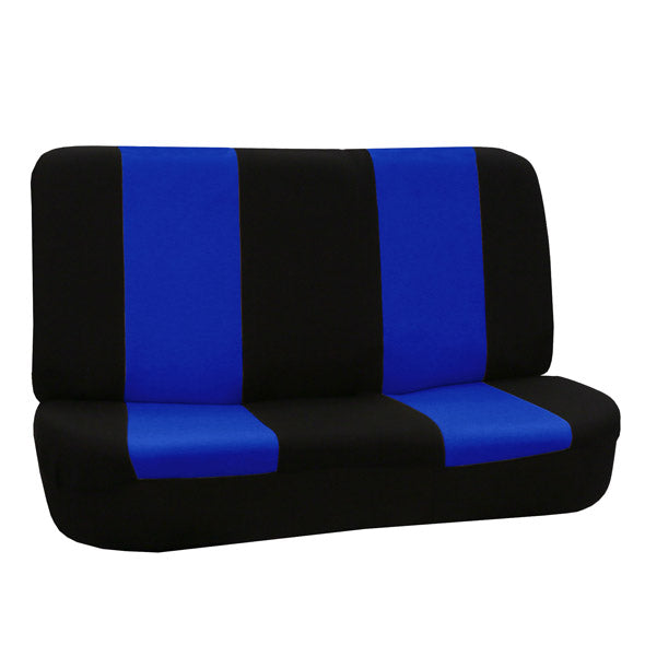 Flat Cloth Seat Covers - Rear Blue