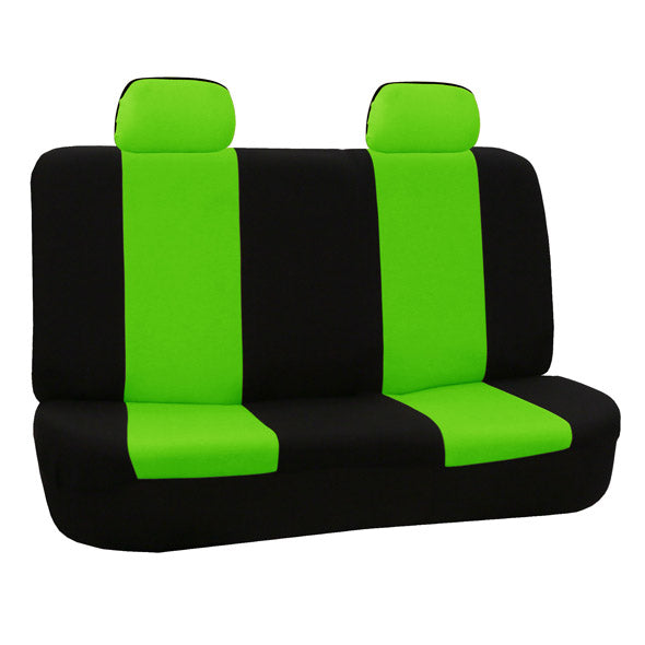 Flat Cloth Seat Covers - Rear Green