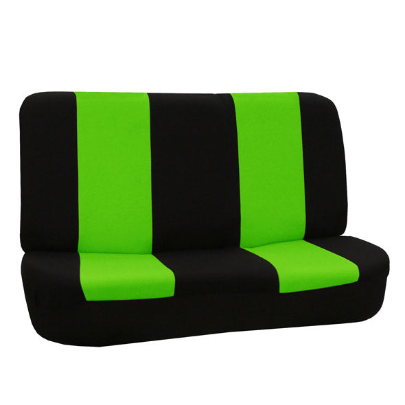 Flat Cloth Seat Covers - Rear Green