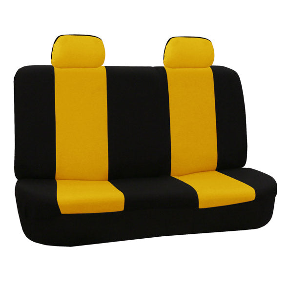 Flat Cloth Seat Covers - Rear Yellow
