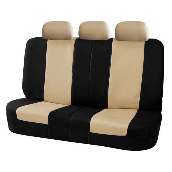 Multifunctional Flat Cloth Seat Covers - Rear Beige