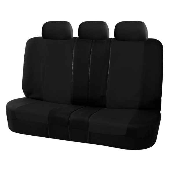 Multifunctional Flat Cloth Seat Covers - Rear Black