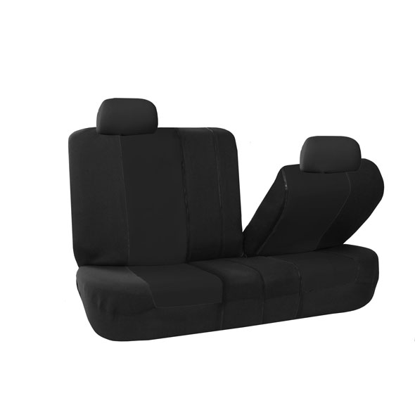Multifunctional Flat Cloth Seat Covers - Rear Black