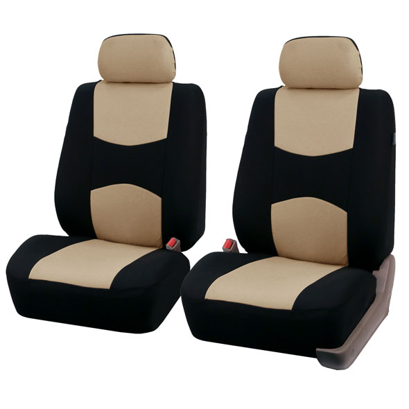 Multifunctional Flat Cloth Car 3 Row 8 Seater - Beige Seat Covers