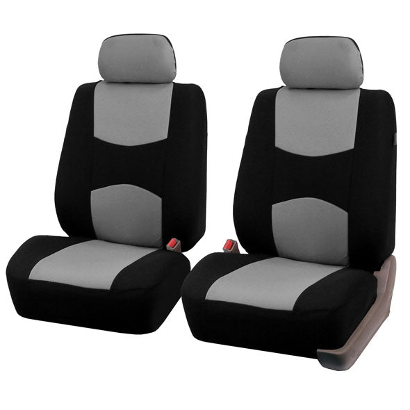 Multifunctional Flat Cloth Car 3 Row Seat Covers Gray