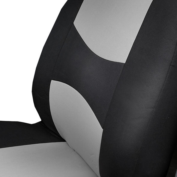 Multifunctional Flat Cloth Seat Covers - Front Set Gray