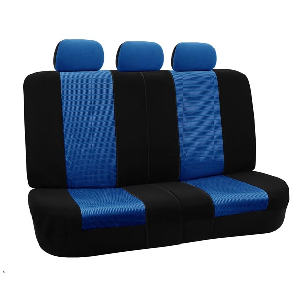 Trendy Elegance 3D Air Mesh Seat Covers - Rear Blue