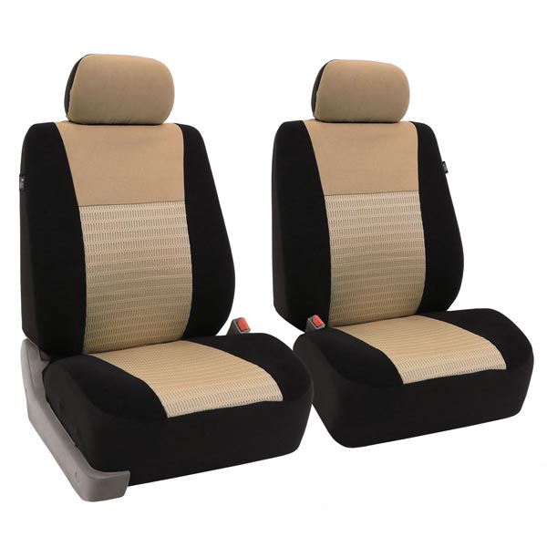 Trendy Elegance 3D Air Mesh Seat Covers - Full Set Beige