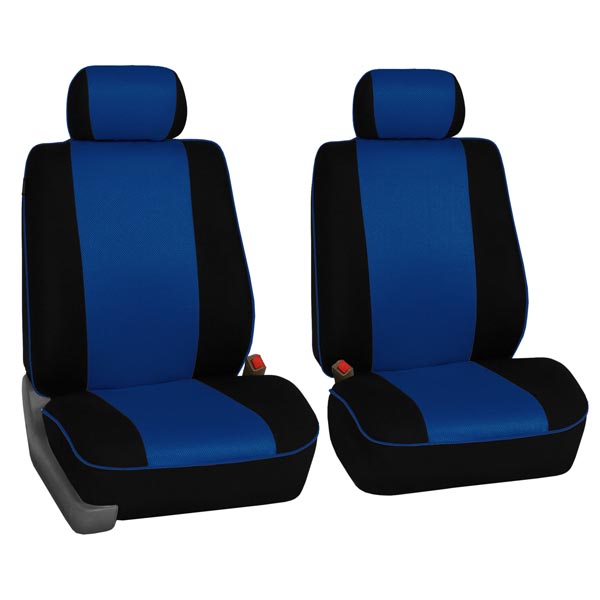 Edgy Piping Seat Covers - Full Set Blue