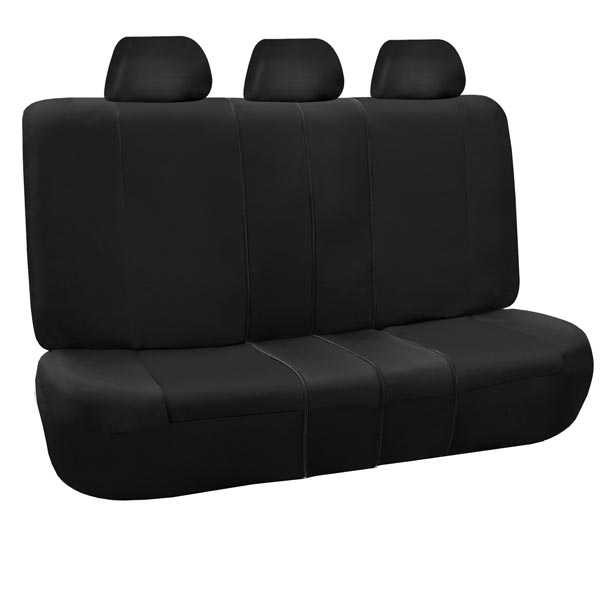 Classic Khaki Seat Covers - Rear Black