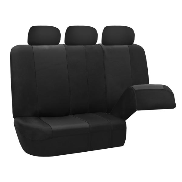Classic Khaki Seat Covers - Rear Black