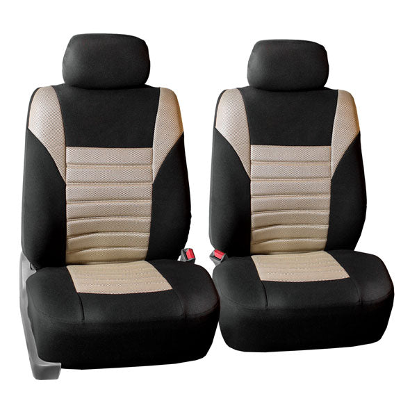 Premium 3D Air Mesh Seat Covers - Front Set Beige