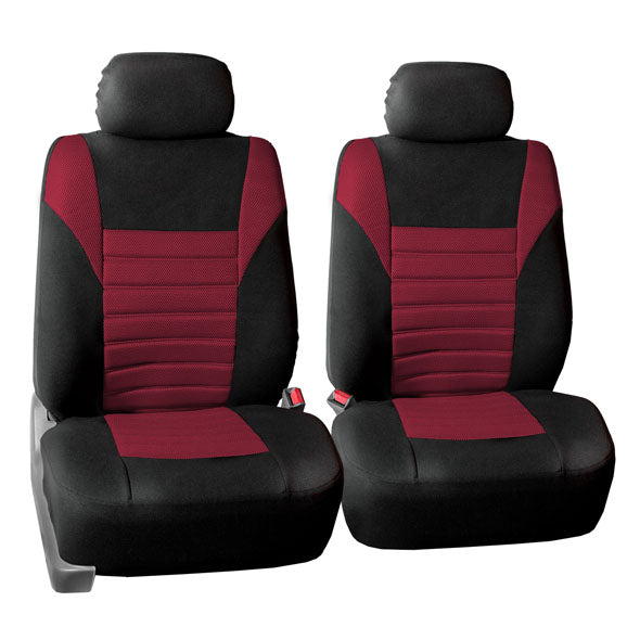 Premium 3D Air Mesh Seat Covers - Front Set Burgundy