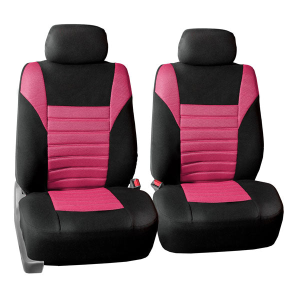 Premium 3D Air Mesh Seat Covers - Front Set Pink