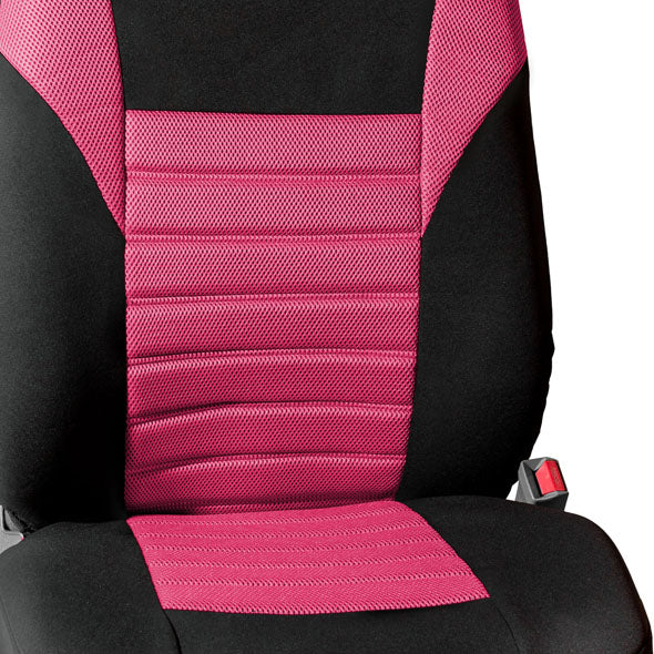 Premium 3D Air Mesh Seat Covers - Front Set Pink