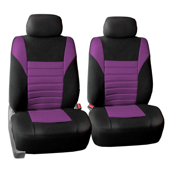 Premium 3D Air Mesh Seat Covers - Front Set Purple