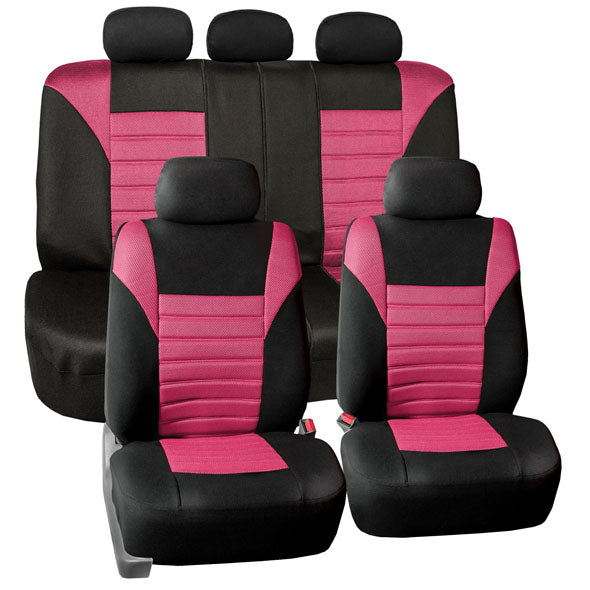 Premium 3D Air Mesh Seat Covers - Full Set Pink