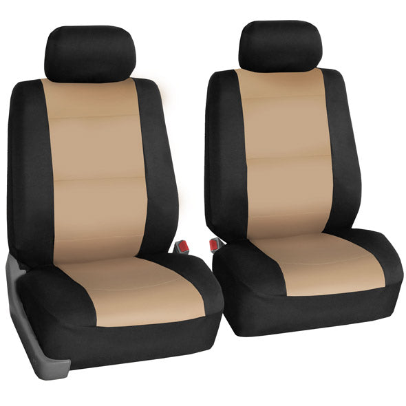 Neoprene Seat Covers - Front Set Beige