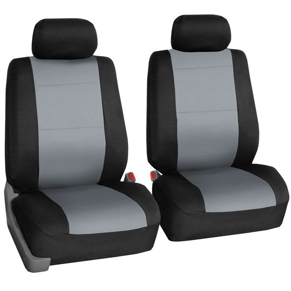 Neoprene Seat Covers - Front Set Gray