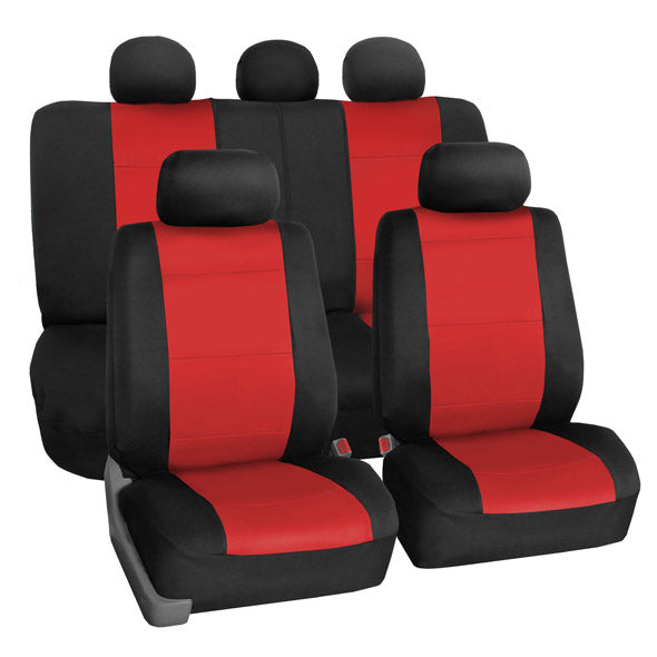 Neoprene Seat Covers - Full Set Red