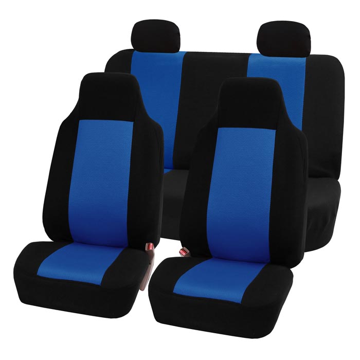 Classic Cloth Seat Covers - Full Set Blue