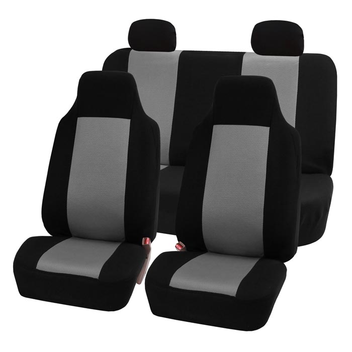 Classic Cloth Seat Covers - Full Set Gray