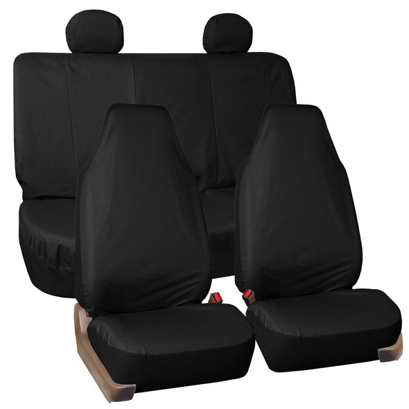 Rugged Oxford Seat Covers - Full Set Black