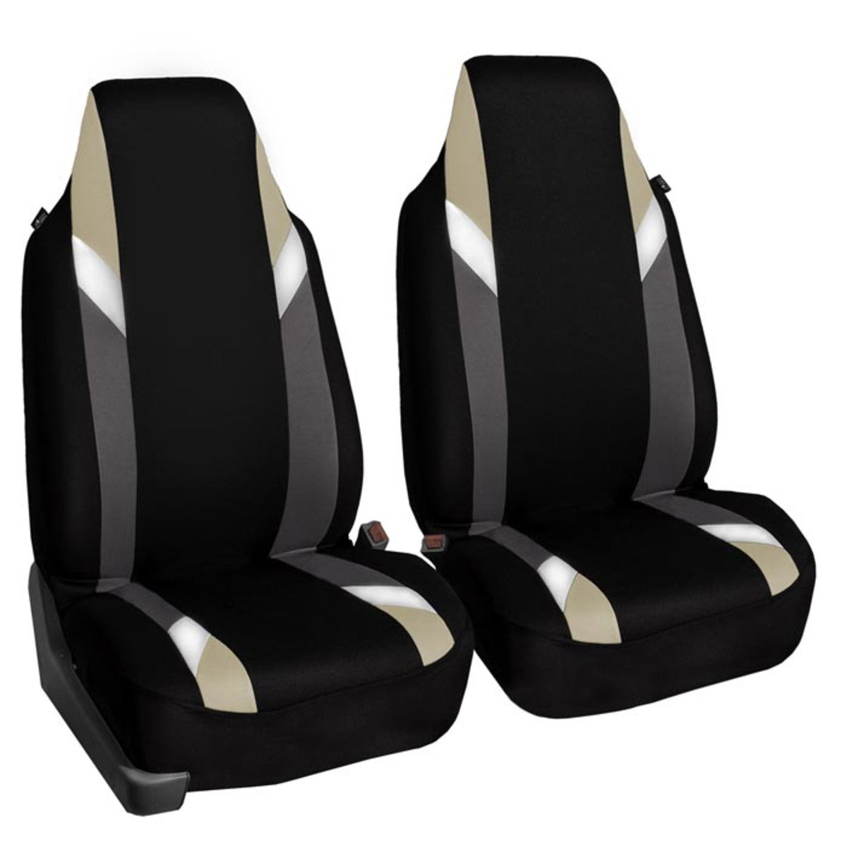Supreme Modernistic Seat Covers - Front Set Beige