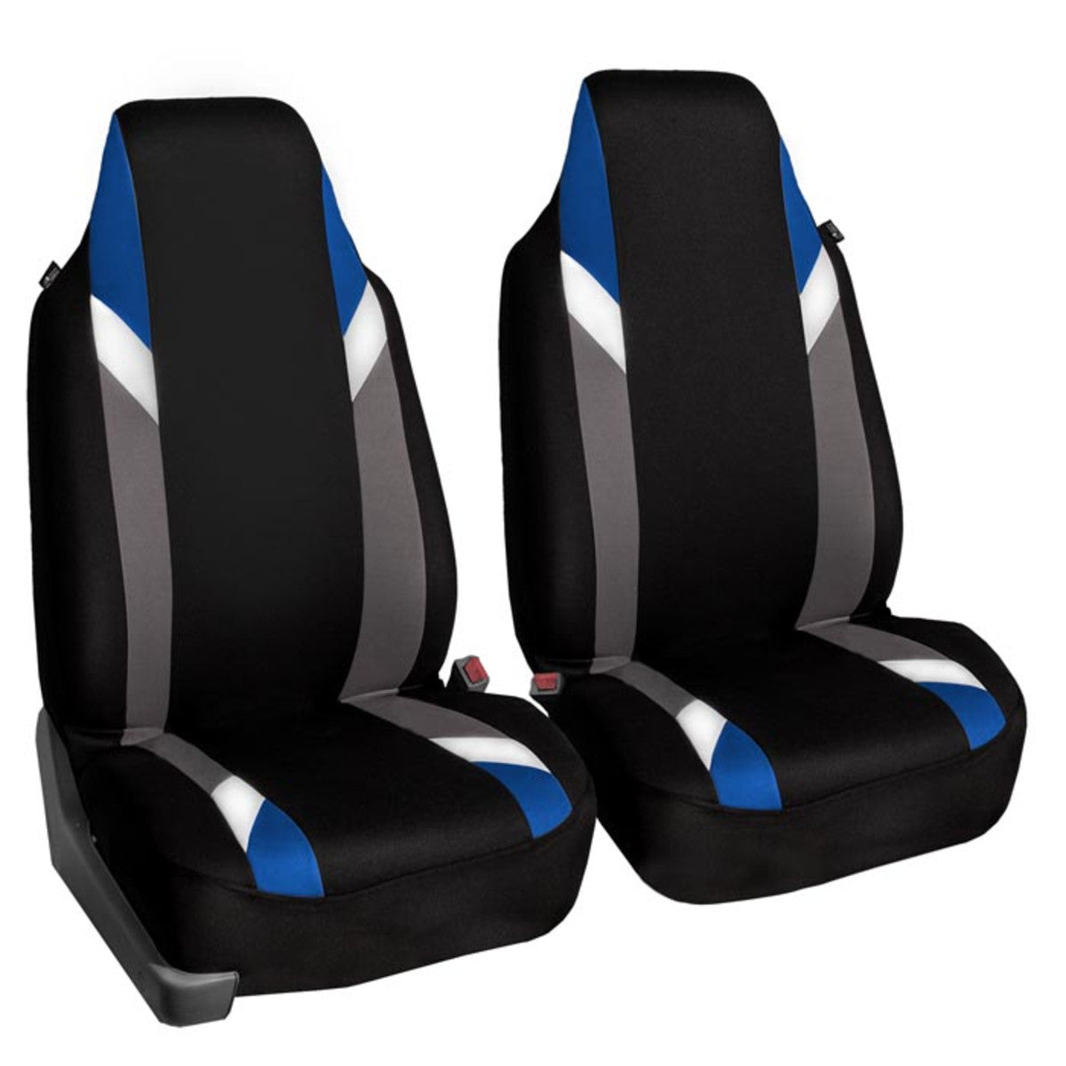 Supreme Modernistic Seat Covers - Front Set Blue