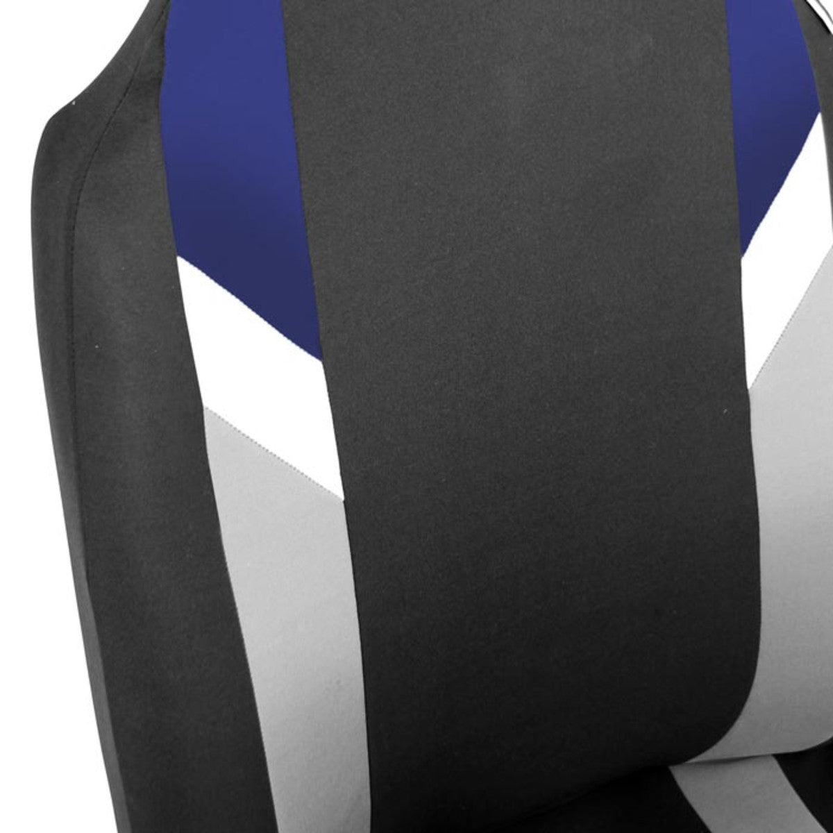 Supreme Modernistic Seat Covers - Front Set Blue