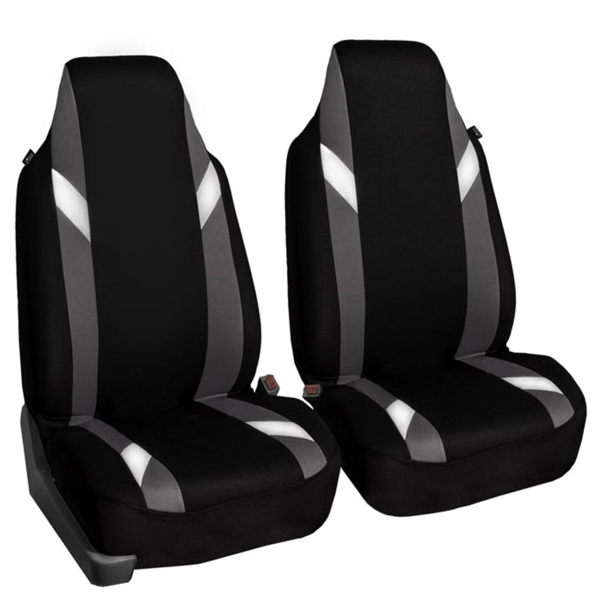 Supreme Modernistic Seat Covers - Front Set Gray