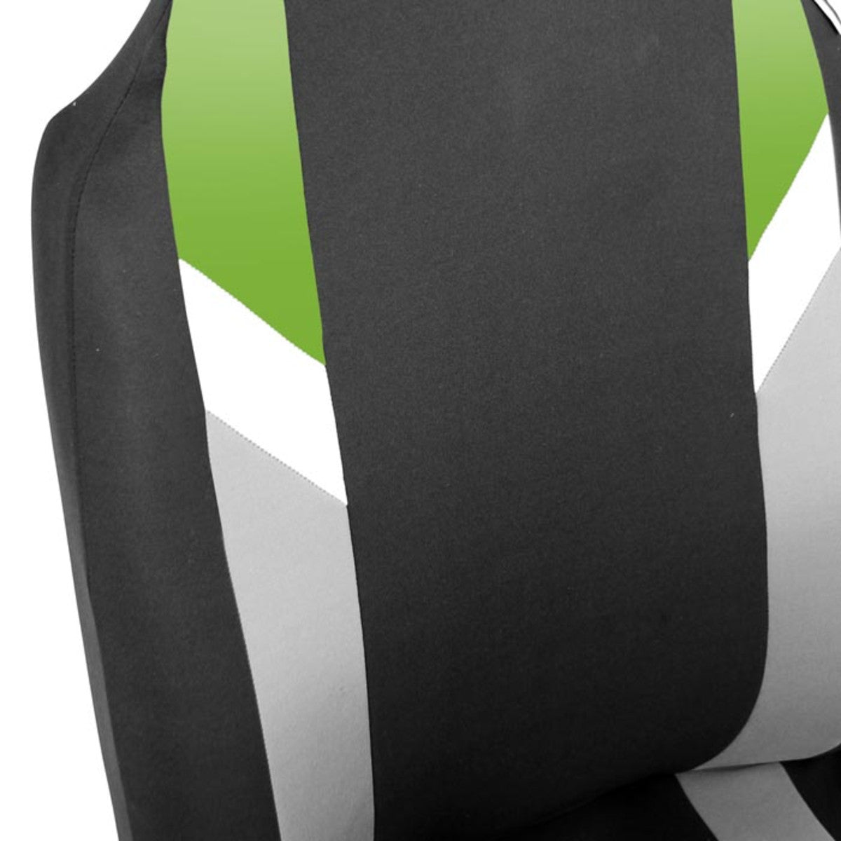 Supreme Modernistic Seat Covers - Front Set Green