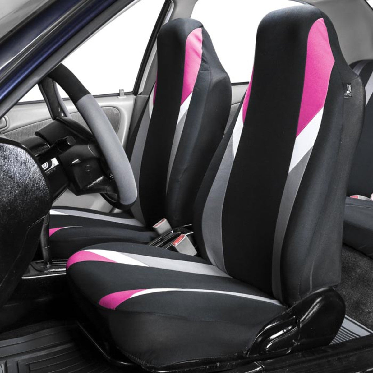 Supreme Modernistic Seat Covers - Front Set Pink