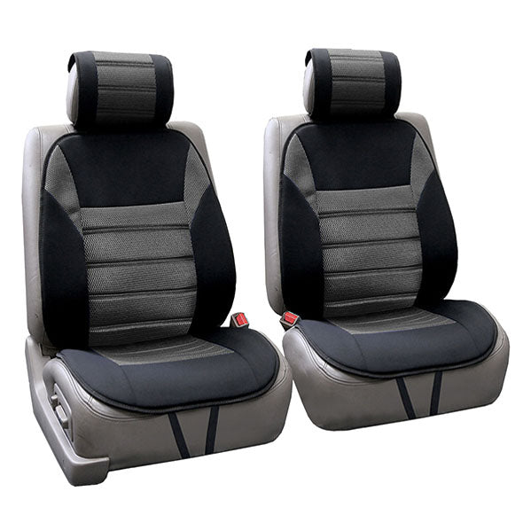Premium Car Seat Cushions - Front Set Gray