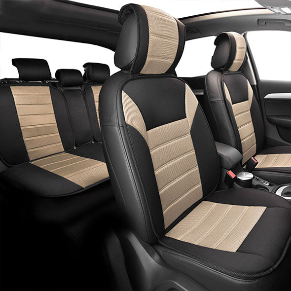 Premium Car Seat Cushions - Full Set Beige