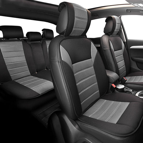 Premium Car Seat Cushions - Full Set Gray