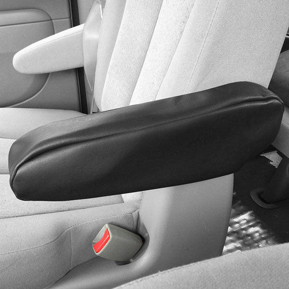 PU Leather Armrest Cover Black