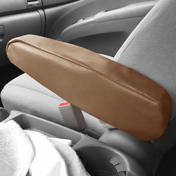 PU Leather Armrest Cover Tan