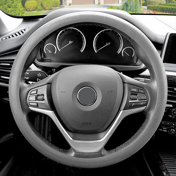 Snake Pattern Silicone steering wheel cover Gray