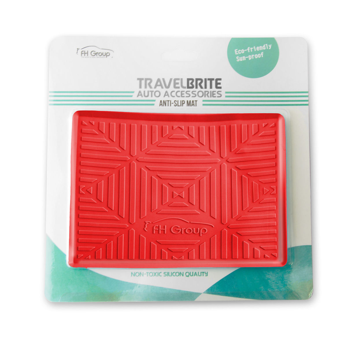 Silicone Anti-Slip Dash Mat Red